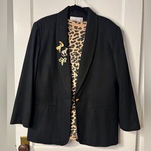 Vintage 90’s Black Women's Blazer Jacket